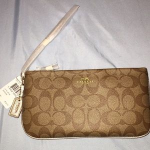 Coach large wristlet